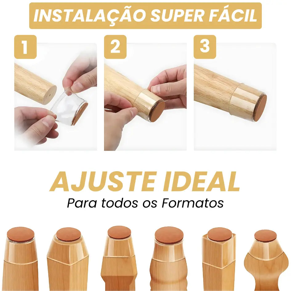 Tampa de Silicone para Pés de Móveis - Leve Mais e Pague Menos!