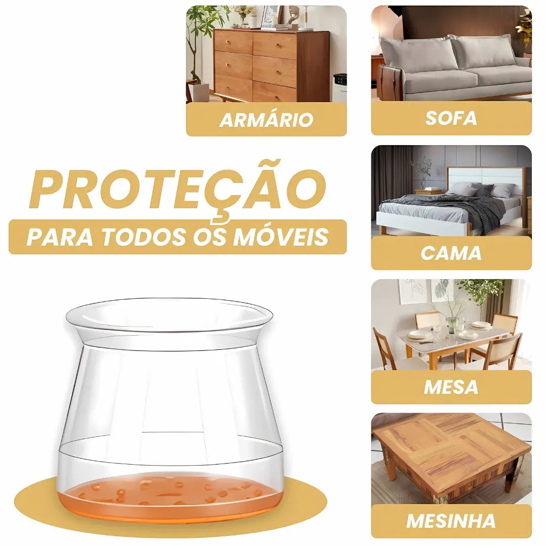 Tampa de Silicone para Pés de Móveis - Leve Mais e Pague Menos!